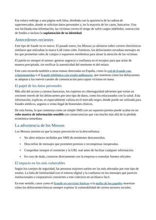 El falso mensaje de Lidl- los Mossos alertan de una nueva estafa de ...