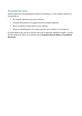 El falso mensaje de Lidl- los Mossos alertan de una nueva estafa de ...