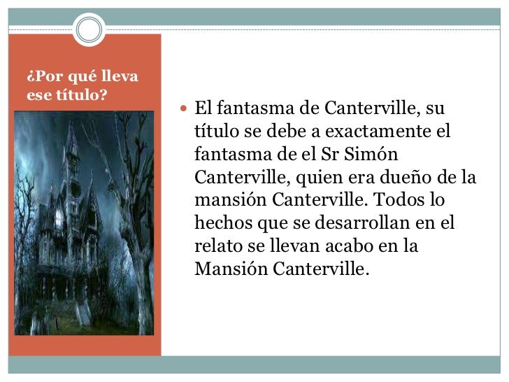 El fantasma de canterville