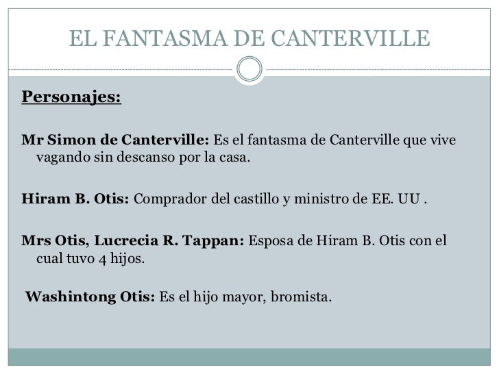 El fantasma de canterville