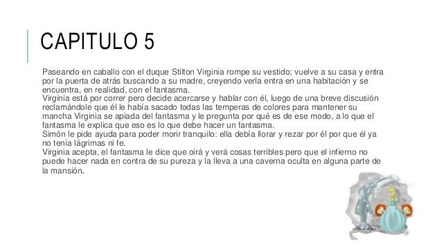 El Fantasma De Canterville Por Capitulo