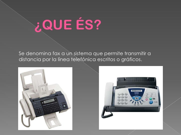 el fax
