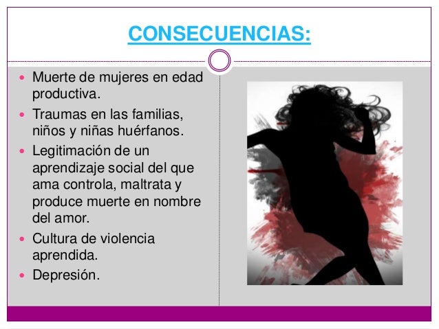 Consecuencias Del Feminicidio En La Sociedad