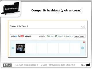 Compartir hashtags (y otras cosas) 