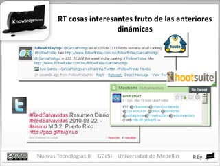 RT cosas interesantes fruto de las anteriores dinámicas 