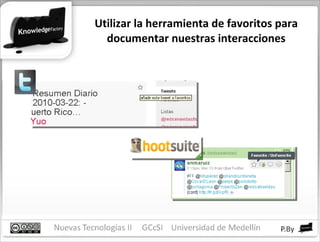 Utilizar la herramienta de favoritos para documentar nuestras interacciones 