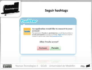 Seguir hashtags 