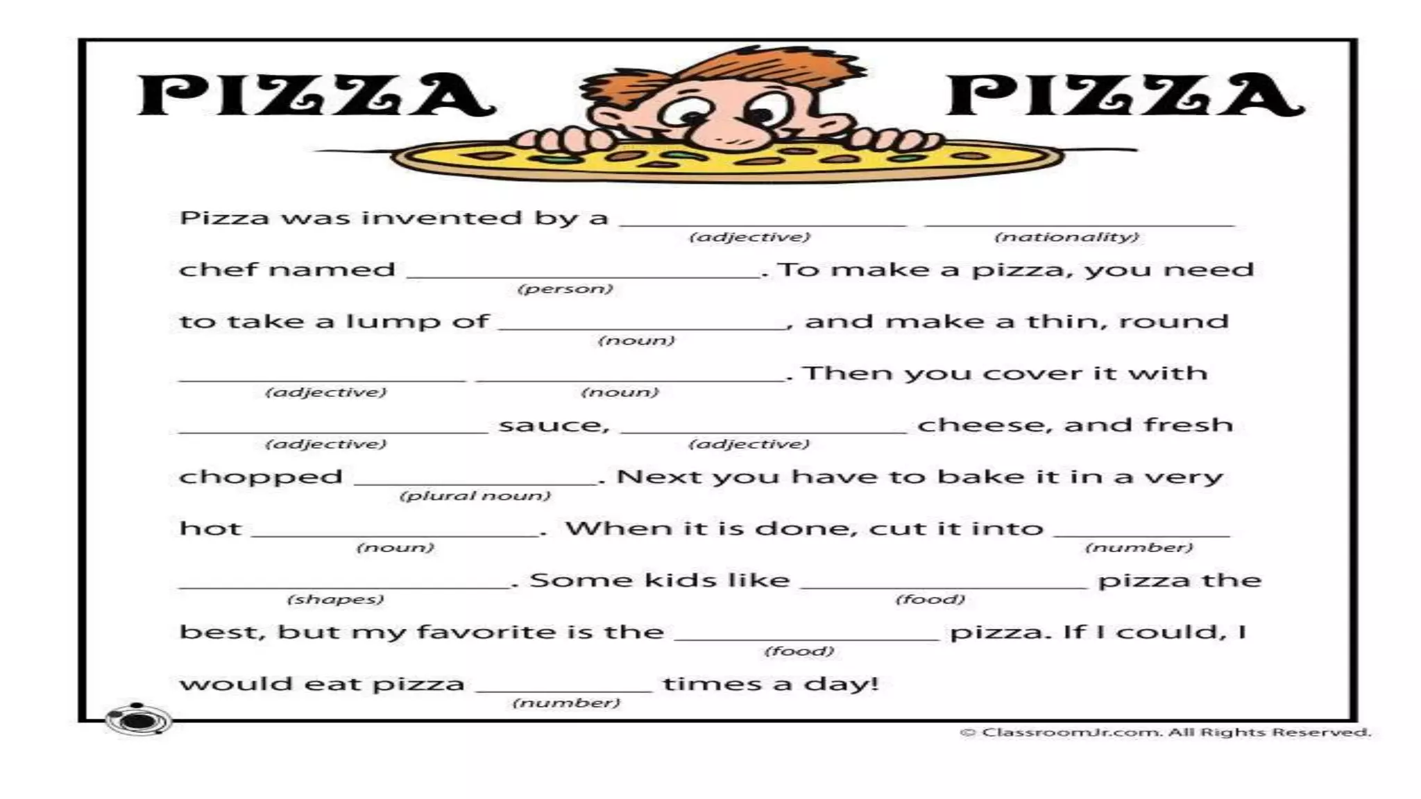 El fest 2016 mad libs PPT