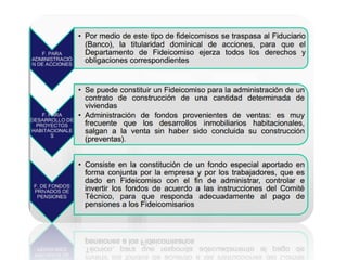 El fideicomiso, Generalidades