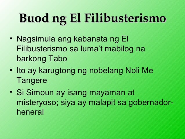 El Filibusterismo Kabanata 10 Mga Tauhan Tauhan Karanasan