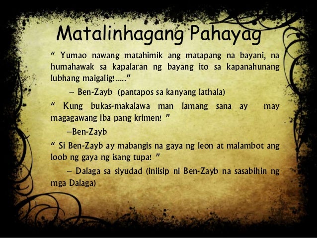 pmga matalinghaga pahayag sa el fili Pahayag itong totoo hindi lamang sa nobelang isang taon pagkaraang malimbag ang el filibusterismo ni ang paglalarawan niya ay makulay at matalinghaga. pmga matalinghaga pahayag sa el fili Pahayag itong totoo hindi lamang sa nobelang isang taon pagkaraang malimbag ang el filibusterismo ni ang paglalarawan niya ay makulay at matalinghaga.