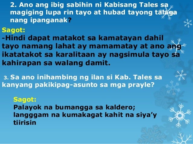 Parang Palayok Na Bumangga Sa Kaldero El filibusterismo report
