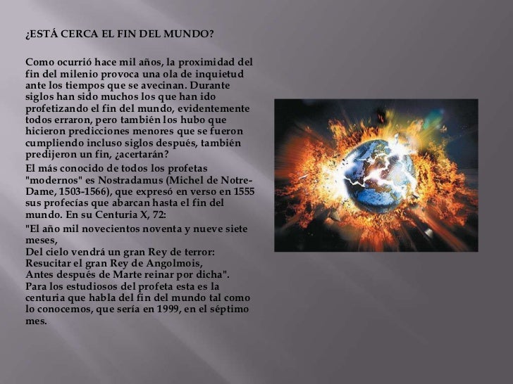 Mundo Del Fin Del Mundo Riassunto