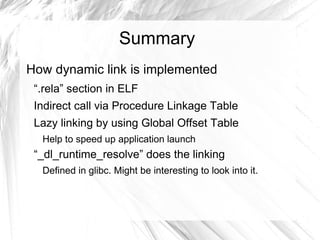 Push an address of a GOT entry to stack 
