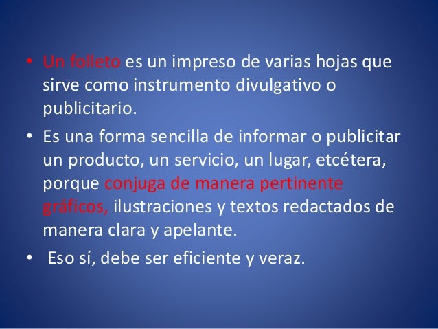 El folleto