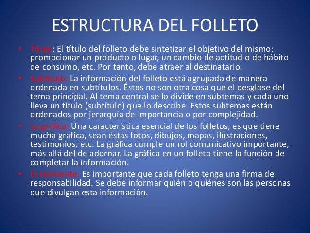 El folleto