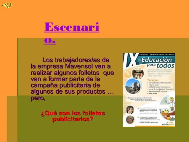 EL FOLLETO PUBLICITARIO