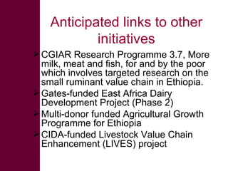 Ethiopian Livestock Feed Project – approaches, tools, results
