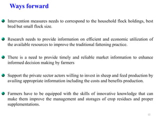 Results and experiences using value chain analysis, FEAST and Techfit tools in the Ethiopian Livestock Feed Project