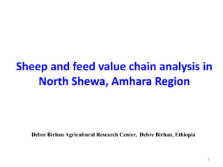 Results and experiences using value chain analysis, FEAST and Techfit tools in the Ethiopian Livestock Feed Project