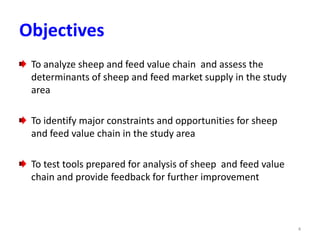 Results and experiences using value chain analysis, FEAST and Techfit tools in the Ethiopian Livestock Feed Project