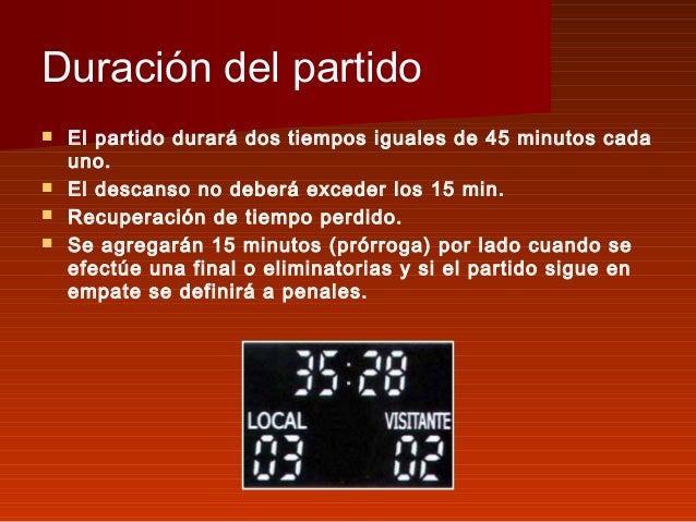 Duración Del Partido De Fútbol Mixto es.slideshare.net