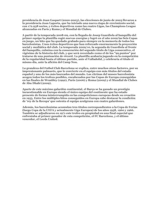 El fútbol club barcelona