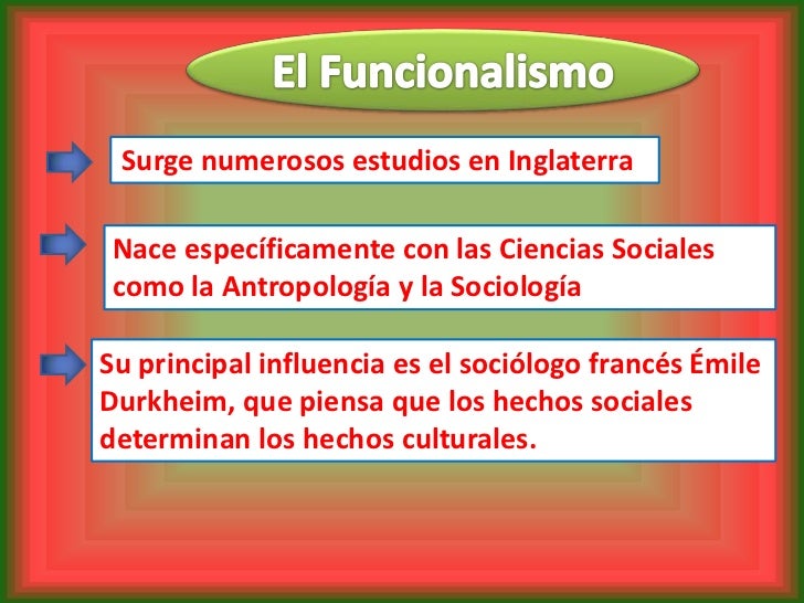 El funcionalismo