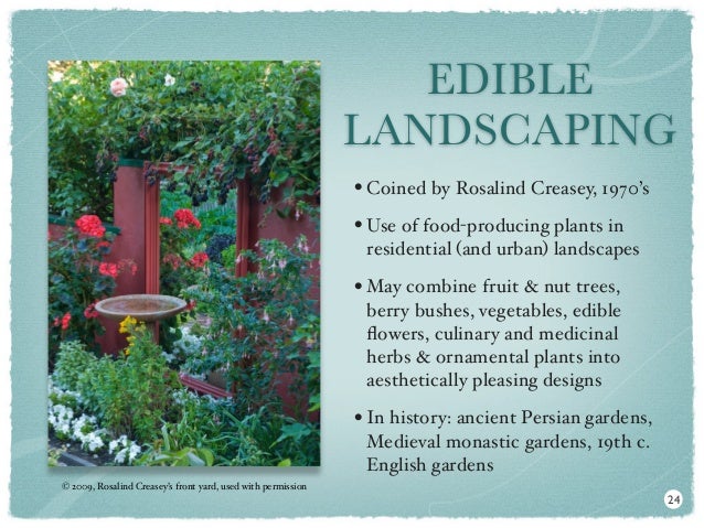 edible landscaping for Über nutrition