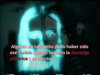 ”Alguien en la familia pudo haber sido ese fusible que no soporto la descarga eléctrica y se afecto  perdón                            lo siento                             gracias                                   te  amo 