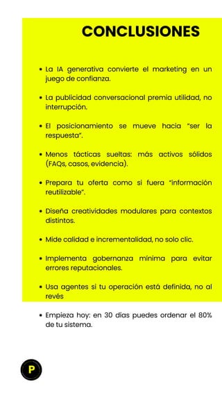 Guía 2026: El futuro del marketing y la publicidad con IA generativa | PDF
