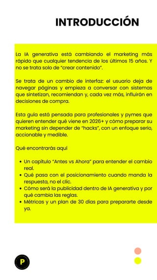 Guía 2026: El futuro del marketing y la publicidad con IA generativa | PDF