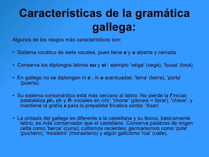 El gallego y el portugués