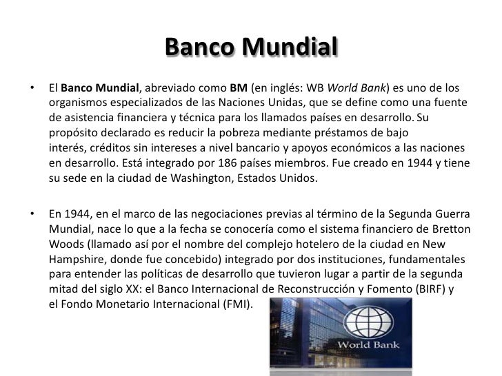 origen del banco mundial el gatt omc fmi bm y g8 origen del banco mundial el gatt omc fmi bm y g8
