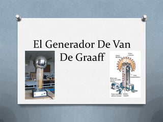 El Generador De Van
     De Graaff
 