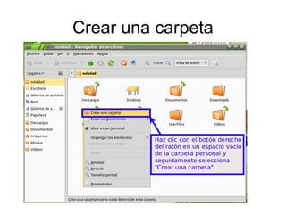 Crear una carpeta
 