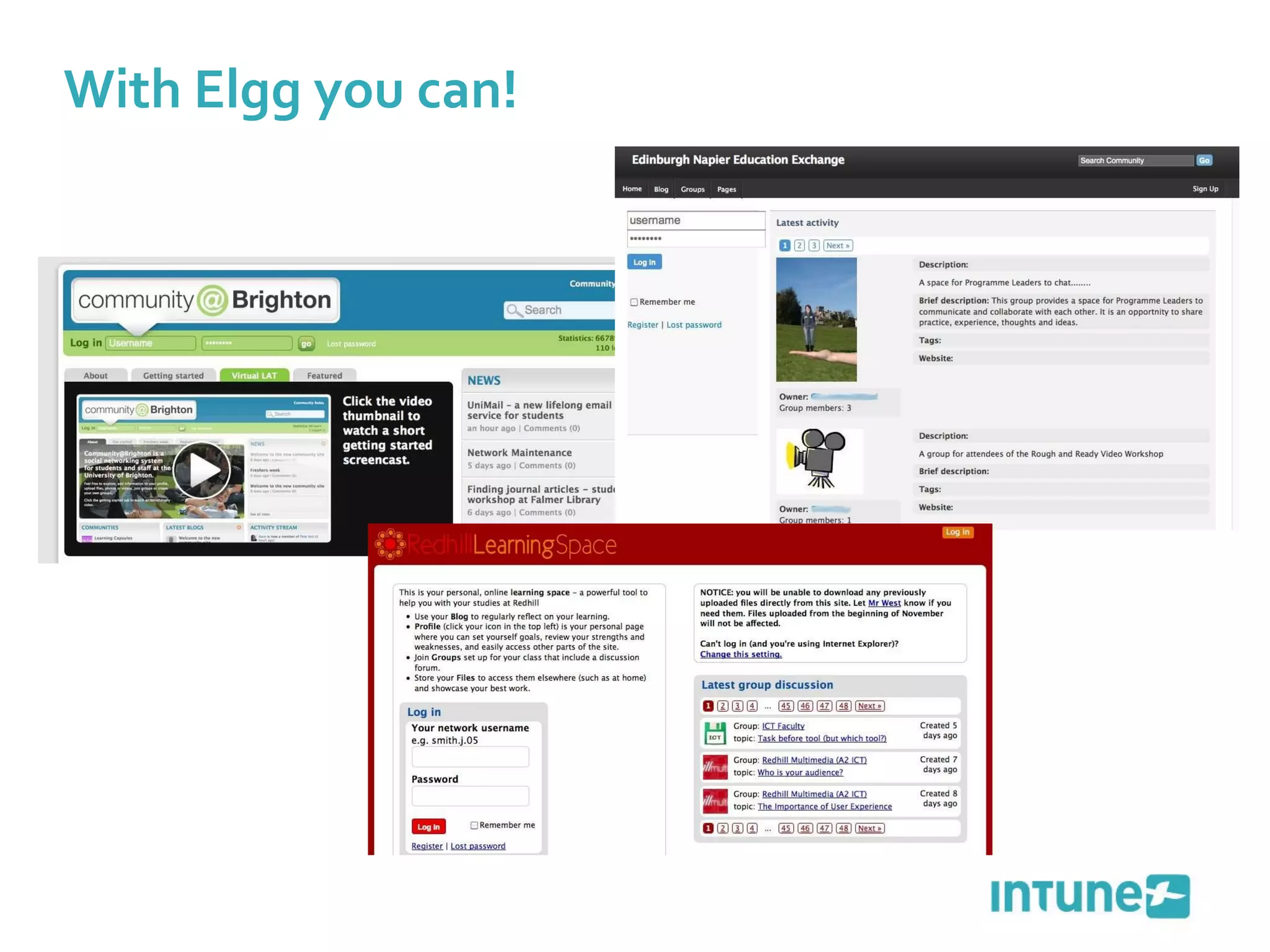 With Elgg you can!   