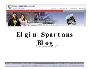 Elgin Spartans Blog Are you ready? 