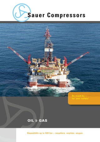 On stand-by –
for your safety!
Dependable up to 500 bar – anywhere, anytime, anygas.
OIL & GAS
 