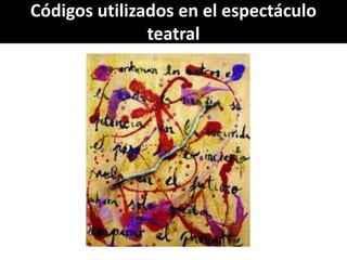 Códigos utilizados en el espectáculo
               teatral
 