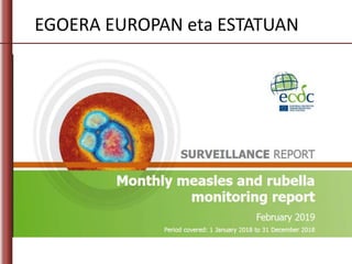 EGOERA EUROPAN eta ESTATUAN
 