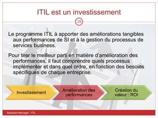 Les bonnes pratiques en informatique - Référentiel ITIL | PPTX