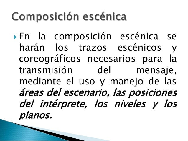 El guión escénico escolar