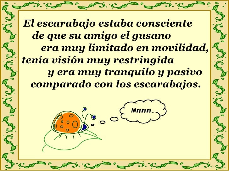 El gusano y el escarabajo