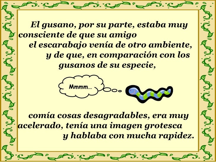 El gusano y el escarabajo
