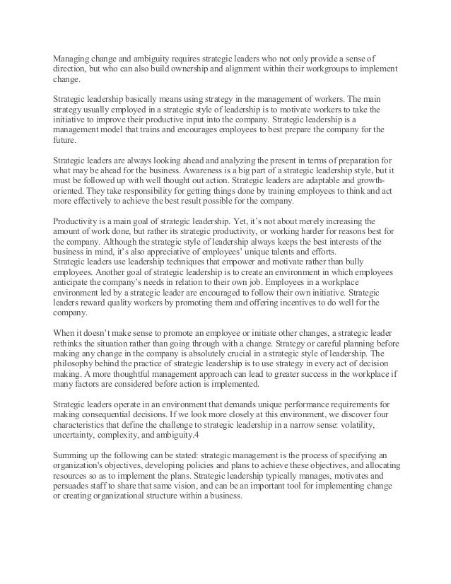 Animal Testing Essay Thesis Being A Strategic Leader And The Strategic Leadership Process Being A Strategic Leader And The Strategic Apa Format Sample Essay Paper also Thesis Support Essay Being A Leader Essay Talking About Leadership In Your College Business Ethics Essay Topics
