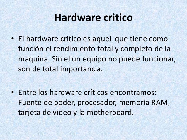 Tecmantto Vichada Hardware Critico