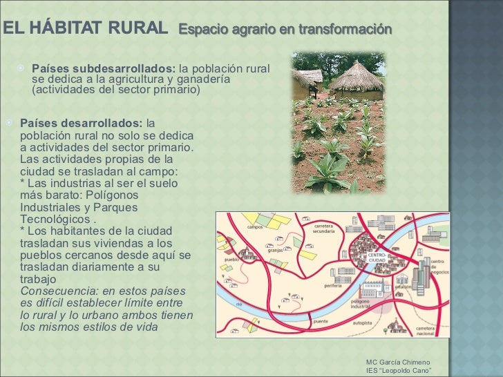 El HáBitat Rural Y Habitat Urbano