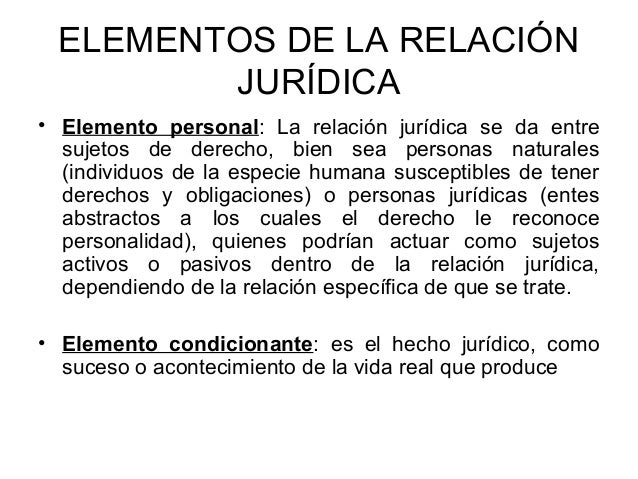El hecho jurídico