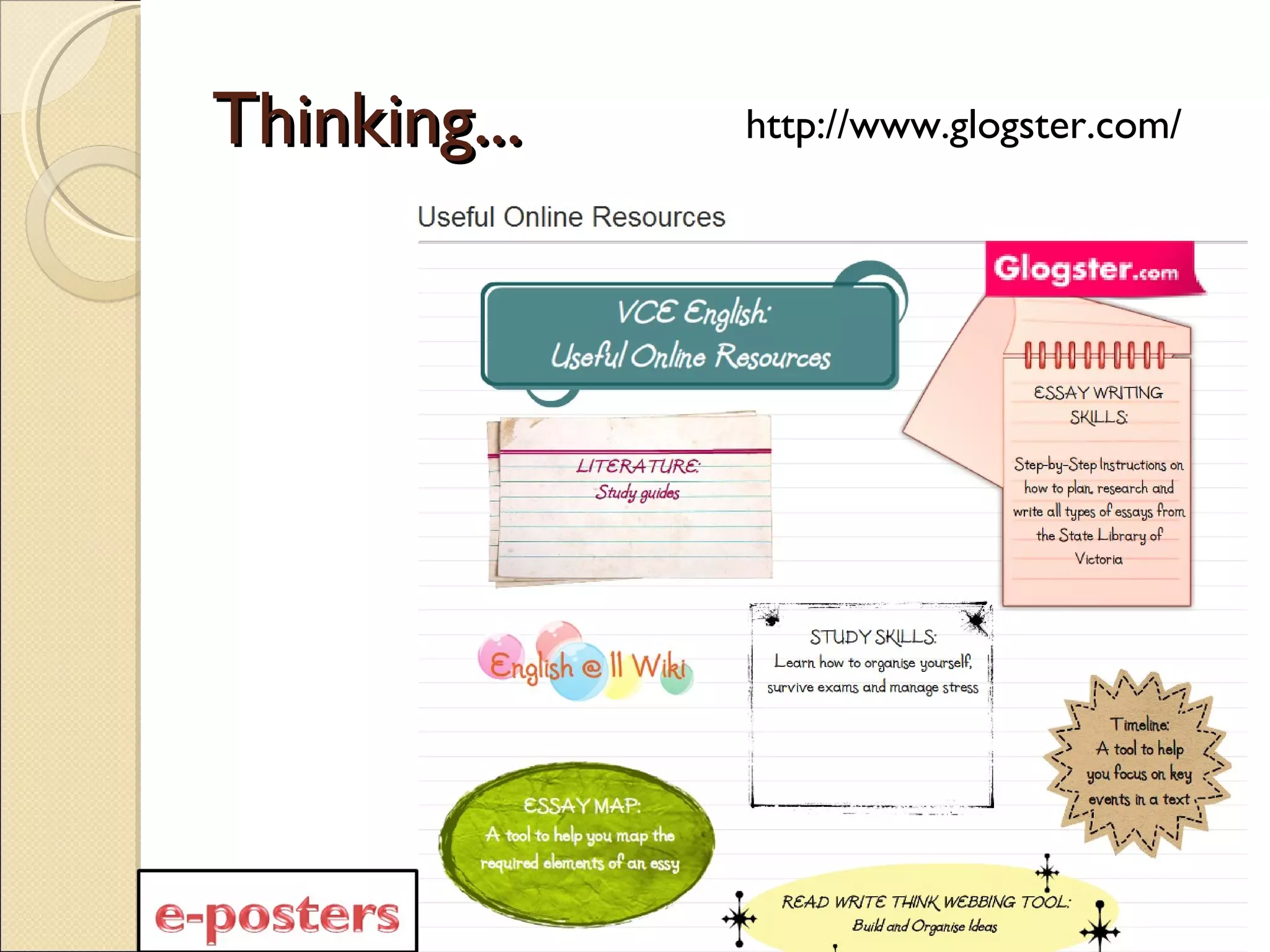 Thinking... http://www.glogster.com/ 